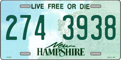 NH license plate 2743938