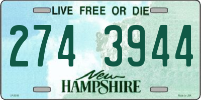 NH license plate 2743944
