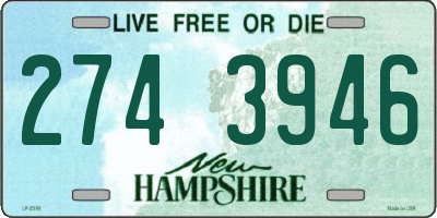 NH license plate 2743946
