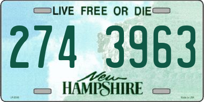 NH license plate 2743963