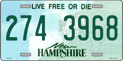 NH license plate 2743968