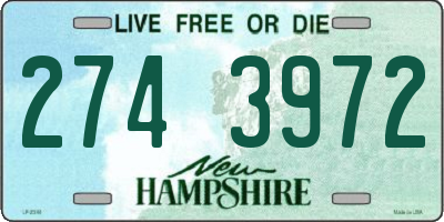 NH license plate 2743972