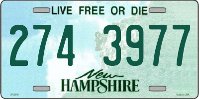 NH license plate 2743977