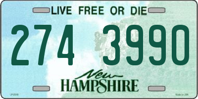 NH license plate 2743990