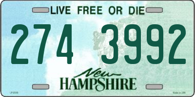 NH license plate 2743992