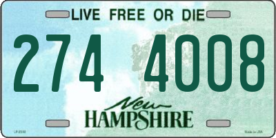 NH license plate 2744008