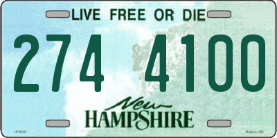 NH license plate 2744100