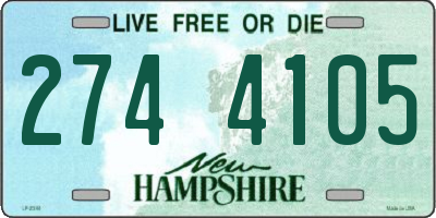 NH license plate 2744105