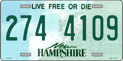 NH license plate 2744109