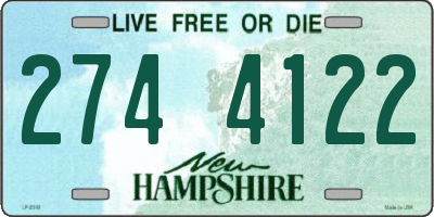 NH license plate 2744122