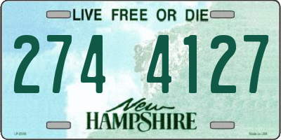 NH license plate 2744127