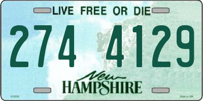 NH license plate 2744129