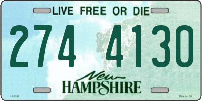 NH license plate 2744130