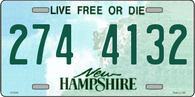 NH license plate 2744132