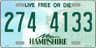 NH license plate 2744133