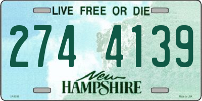 NH license plate 2744139