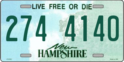 NH license plate 2744140