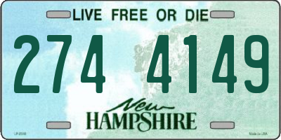 NH license plate 2744149