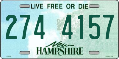 NH license plate 2744157