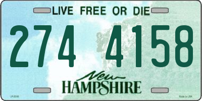 NH license plate 2744158