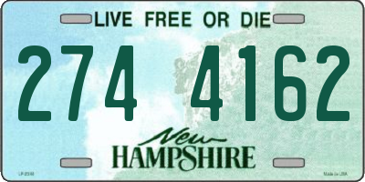 NH license plate 2744162