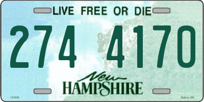 NH license plate 2744170