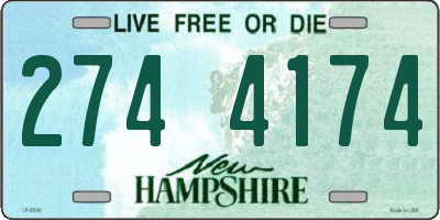 NH license plate 2744174