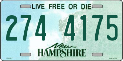 NH license plate 2744175