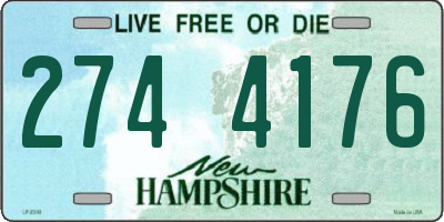 NH license plate 2744176