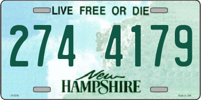 NH license plate 2744179