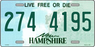NH license plate 2744195