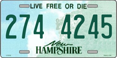 NH license plate 2744245