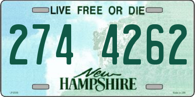 NH license plate 2744262