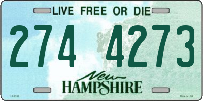 NH license plate 2744273