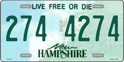 NH license plate 2744274