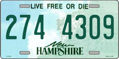 NH license plate 2744309