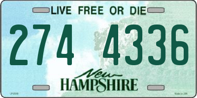 NH license plate 2744336