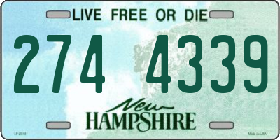 NH license plate 2744339