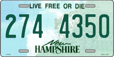 NH license plate 2744350