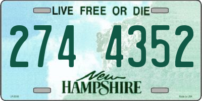 NH license plate 2744352