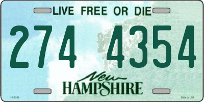 NH license plate 2744354