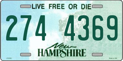 NH license plate 2744369