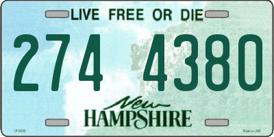 NH license plate 2744380
