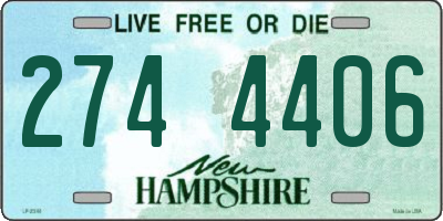 NH license plate 2744406