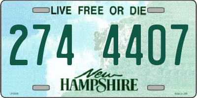 NH license plate 2744407