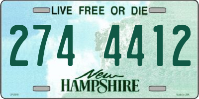 NH license plate 2744412