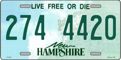 NH license plate 2744420