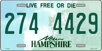 NH license plate 2744429