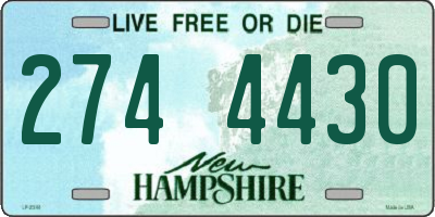 NH license plate 2744430