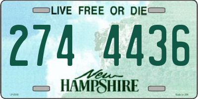 NH license plate 2744436